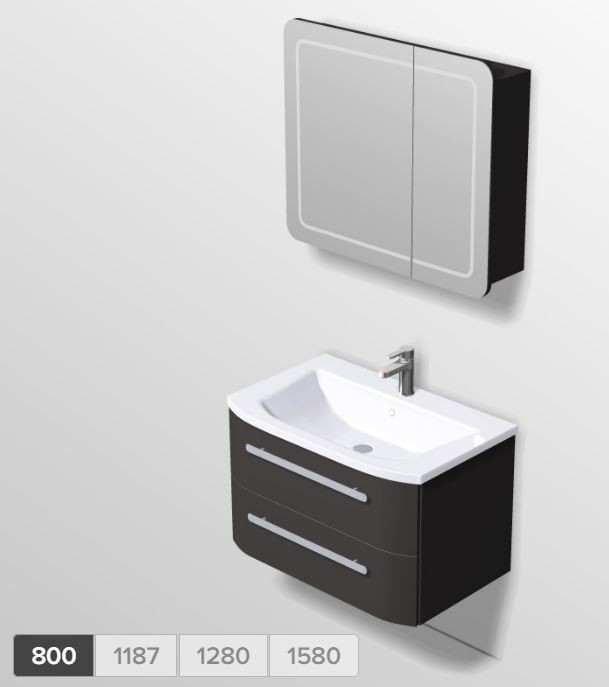 Pelipal Contea Badmöbelset - Comfort N 1.2 Set bestehend aus: CT-SET 1.2